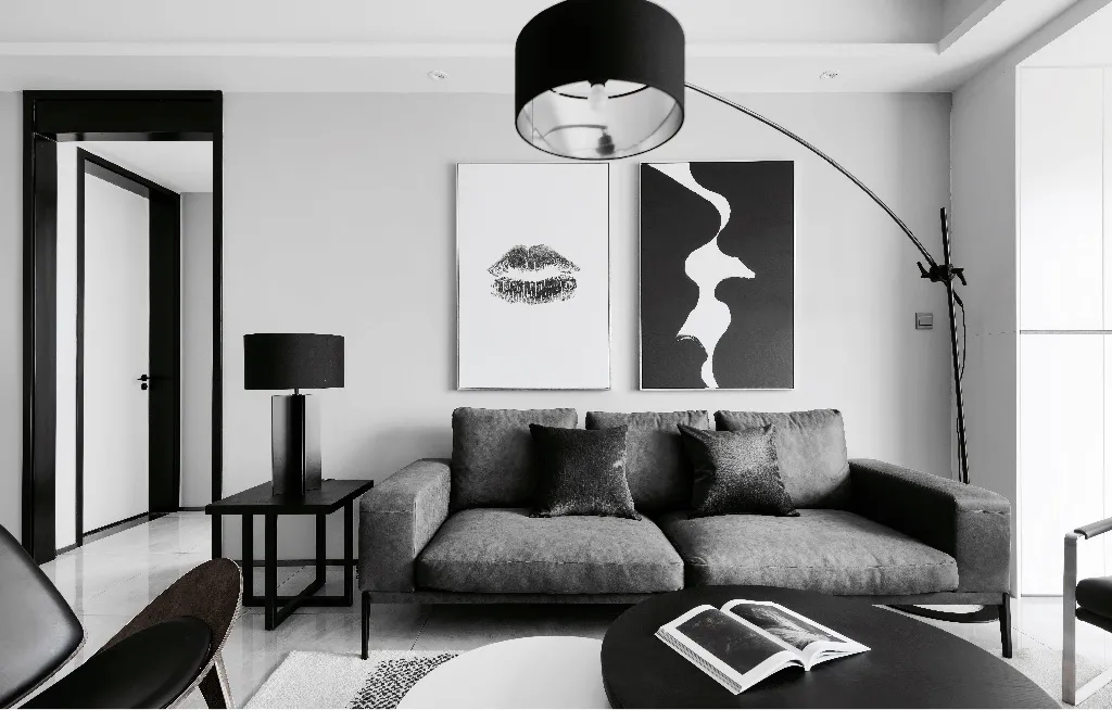 软装百变君|112㎡简约风，坚持把家里打造成黑白灰，简约精致完工后很高级！