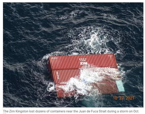 加拿大|完蛋! 加拿大109个集装箱落海 衣服鞋子家具全泡水! 华人老板哭晕！