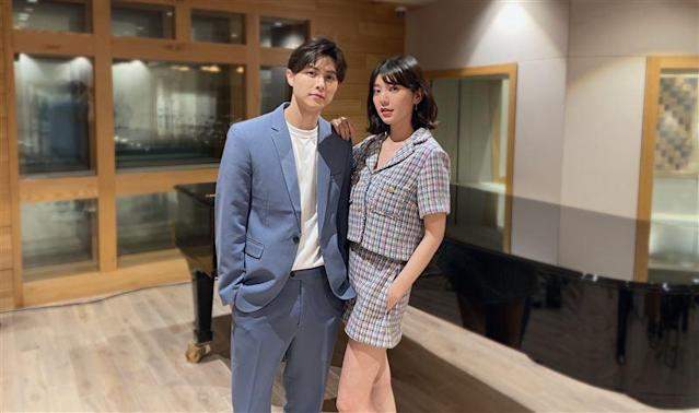 郭雪芙|荧幕CP疑因戏生情，4月前两人街边拍缠绵吻戏，现又被拍夜访香闺