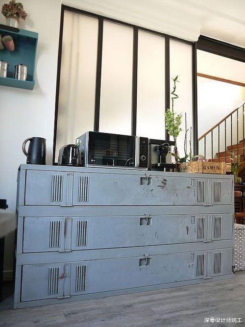 深零设计师姚工|全屋不打一个柜子,用铁储物柜代替,上漆后再利用,至少省好几万