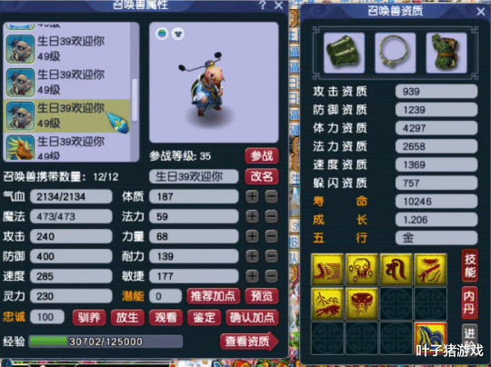 梦幻西游|梦幻西游39级天猴组女儿村装备展示，惊现天花板出其力劈宠！