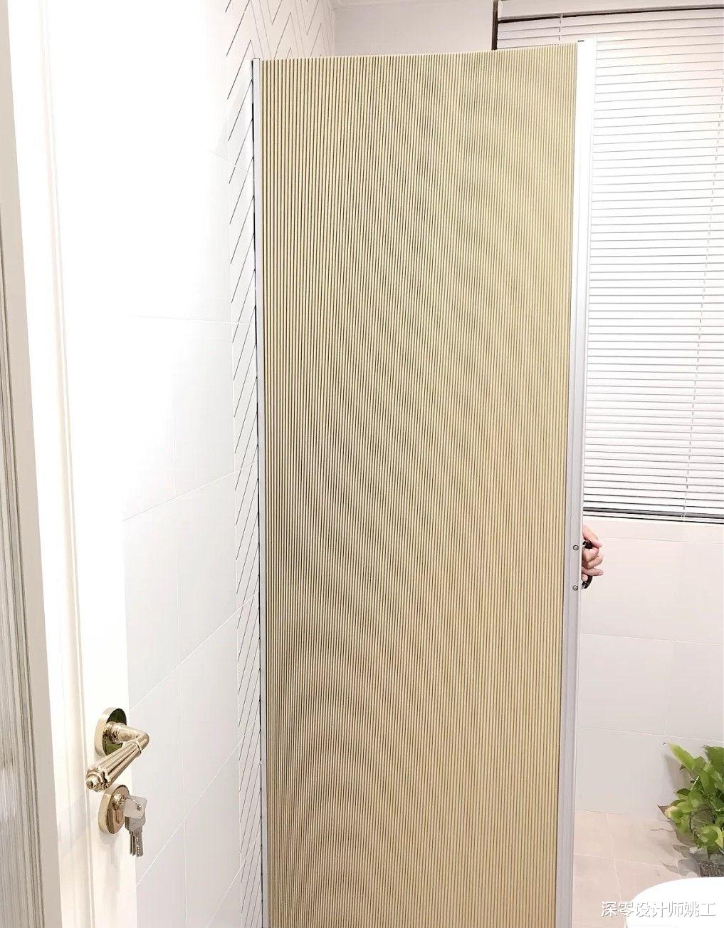|恕我直言，越小卫生间，越要重视干湿分离，靠一个隐形浴帘就够了