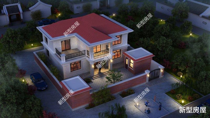 |宅基地东西17米南北17米，东面临街，南西北邻居，怎么设计？