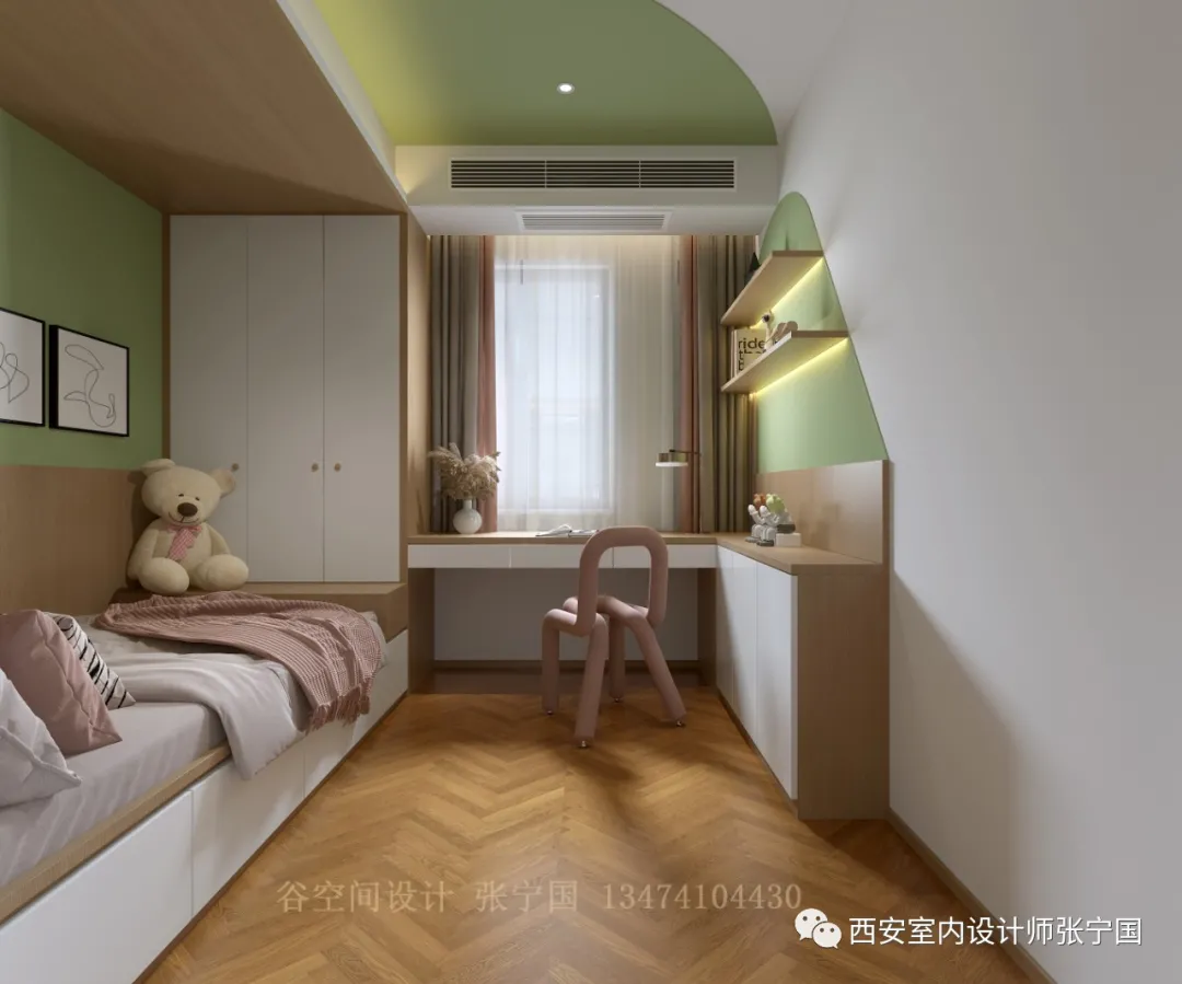 西安谷空间设计|设计师张宁国：120㎡紧凑户型异地设计，给生活语言一个想象