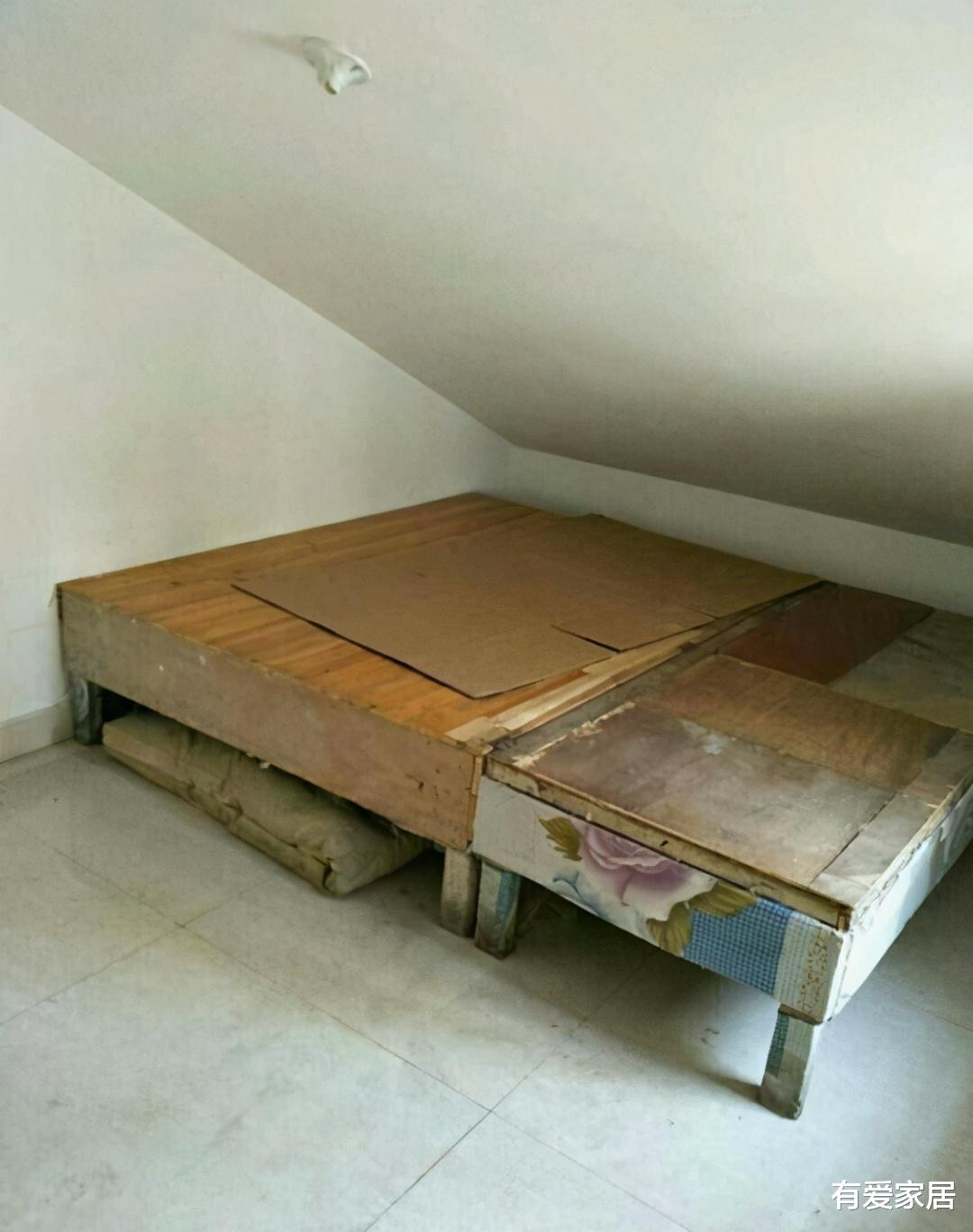 有爱家居 月租290元的出租房,睡觉脸快贴到天花板,改造之后满是温馨!