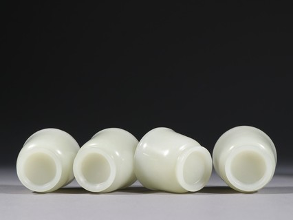 和田玉籽料|清乾隆 和田玉籽料刻诗文一套