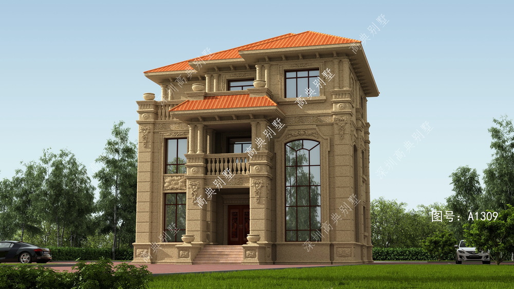 性价比高的欧式别墅,设计师精心设计,充分满足生活需要!