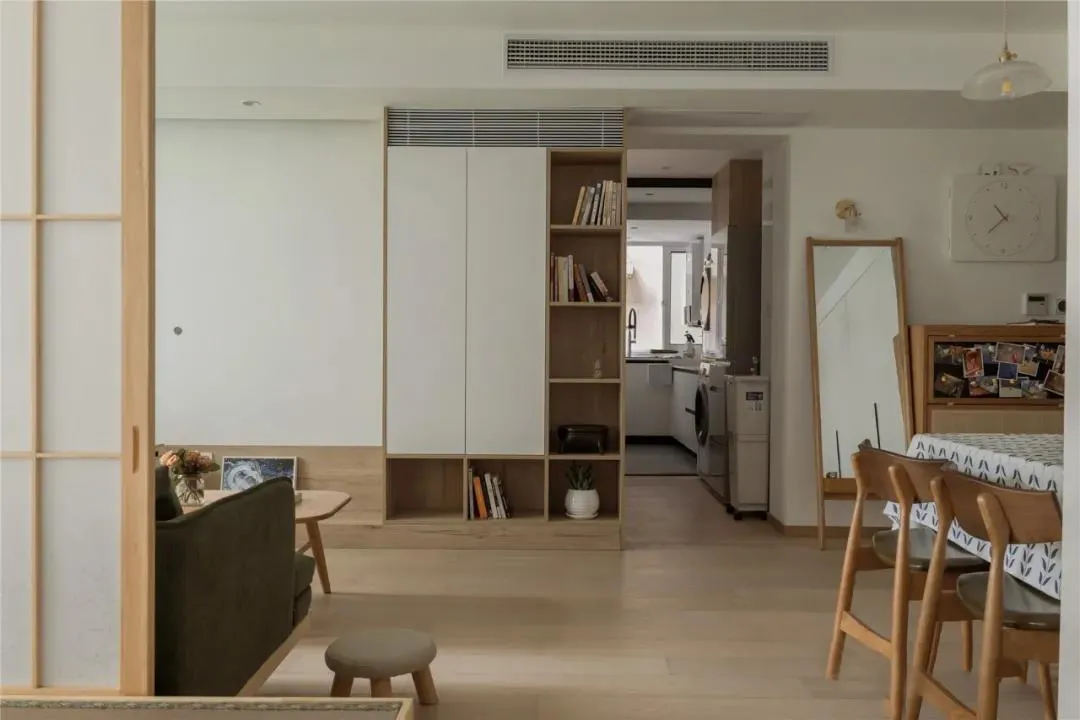 80㎡老旧小三居,改清新日式灵活两居,一个人的生活随性自由~