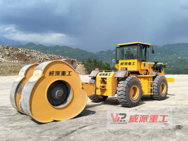 冲击压路机的应用效果?装载机带的冲击压路机型号应用范围?