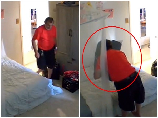 |房东潜入卧室「抱枕头狂闻」！辣妹调监视器吓坏秒搬家