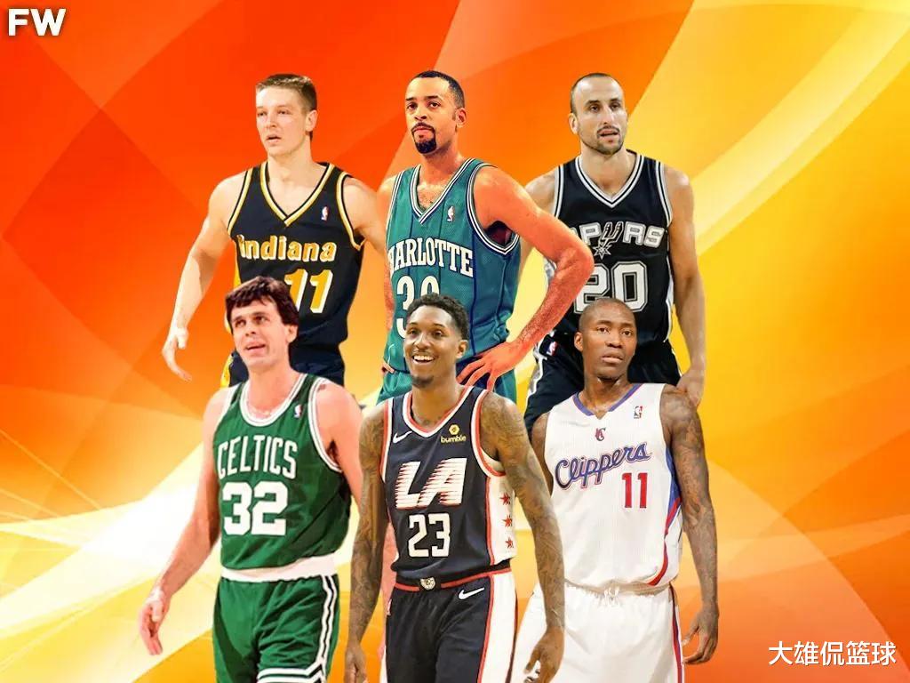 马努·吉诺比利|美媒列出了NBA历史上十名最伟大的第六人，吉诺比利第三被低估
