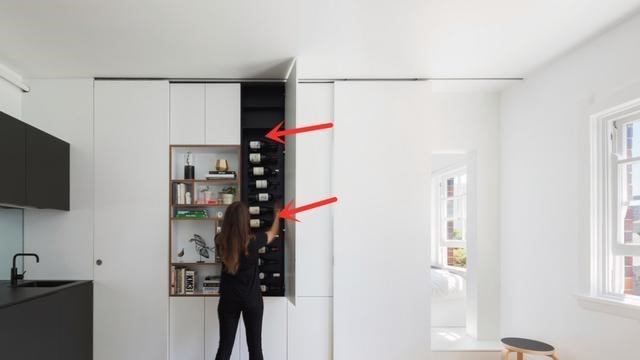 一柜多用,不动声色地把卧室藏起来,将卫生间隔开,收纳也翻一番