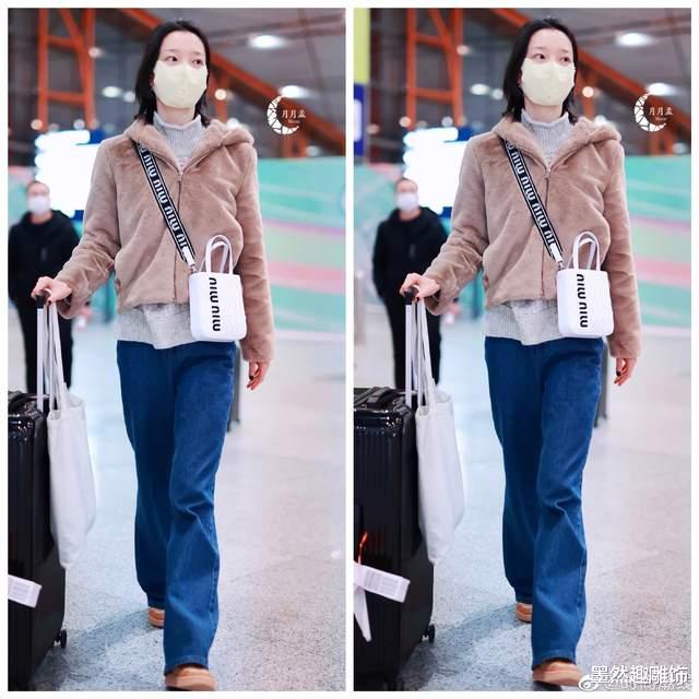 迪丽热巴|13位女明星的机场穿搭,热巴全程遮脸,杨幂时尚,冯提莫清凉性感