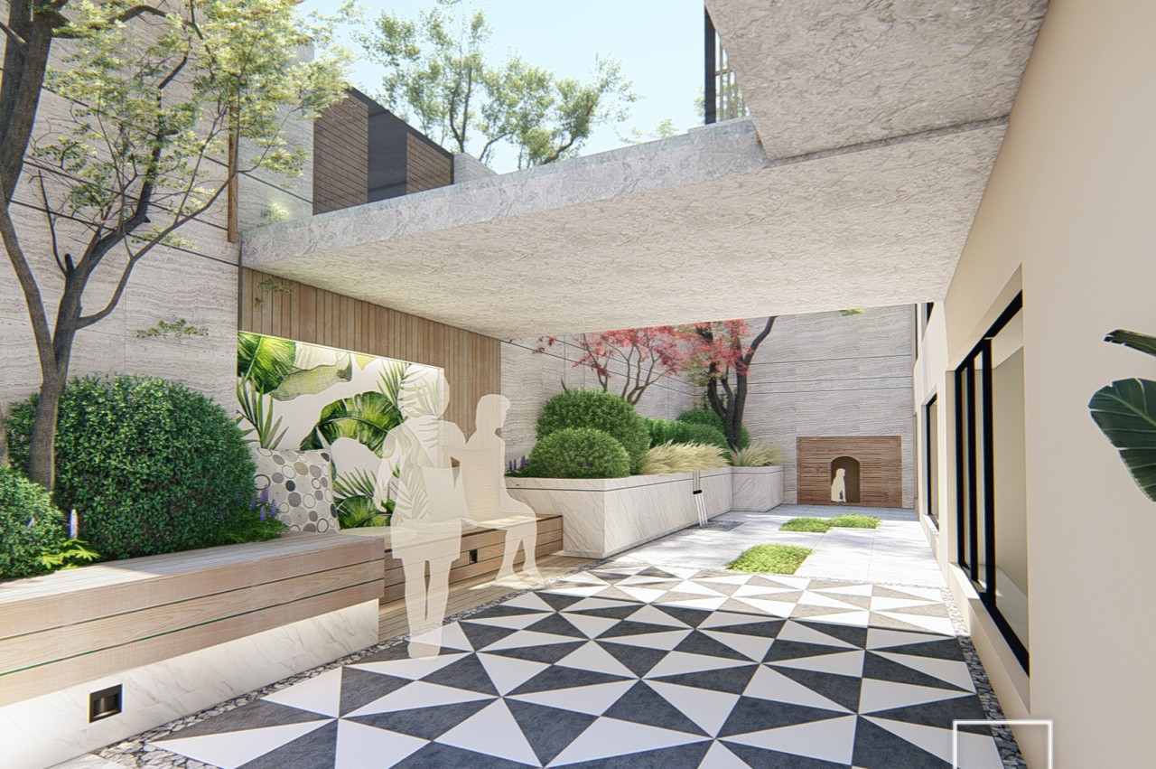 打造一个，建在地面下的“下沉式庭院”花园，比传统院落更实用