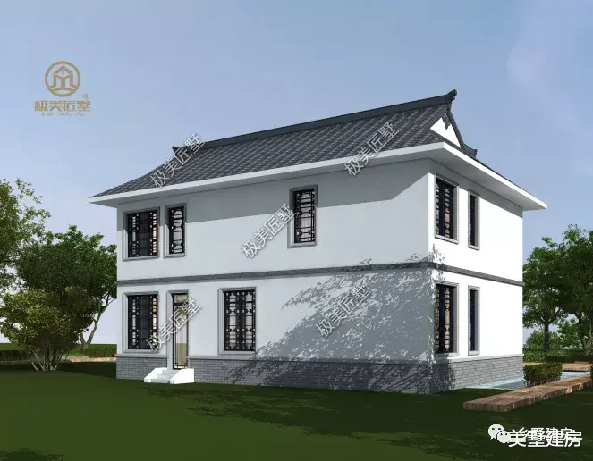 老年小妙招|13.6X10米,二层新中式别墅,精美绝伦!