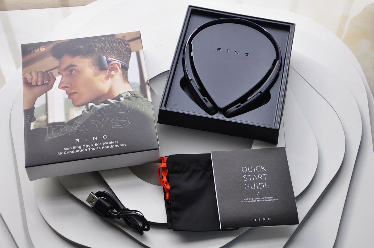 蓝牙耳机|开放式气传导黑科技--木六MU6 Ring蓝牙耳机,运动生活好伴侣