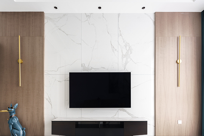 130㎡的简约轻奢风格,马卡龙色为主,冷暖自知