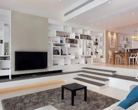 等我有个大户型的新房，客厅一定要设计下沉式，拿豪宅都不换！