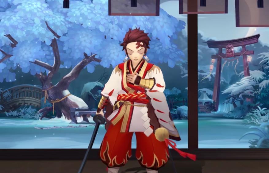 炭治郎|阴阳师SSR炭治郎新皮肤 头柱变厨子 第一眼还以为错穿食灵的衣服