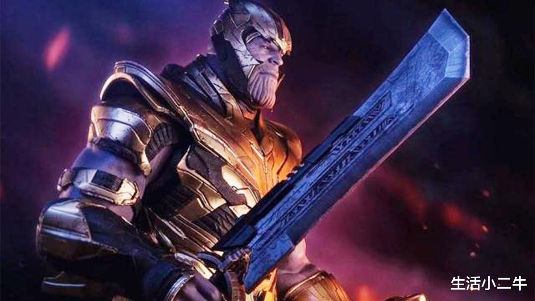 灭霸|复联4：没无限手套灭霸是弱鸡？别逗了！手持暴君屠刀一人碾压三巨头