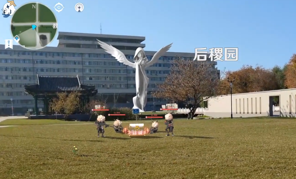 原神|现实校园版原神？考前必拜风神像，想去图书馆得先打败丘丘人