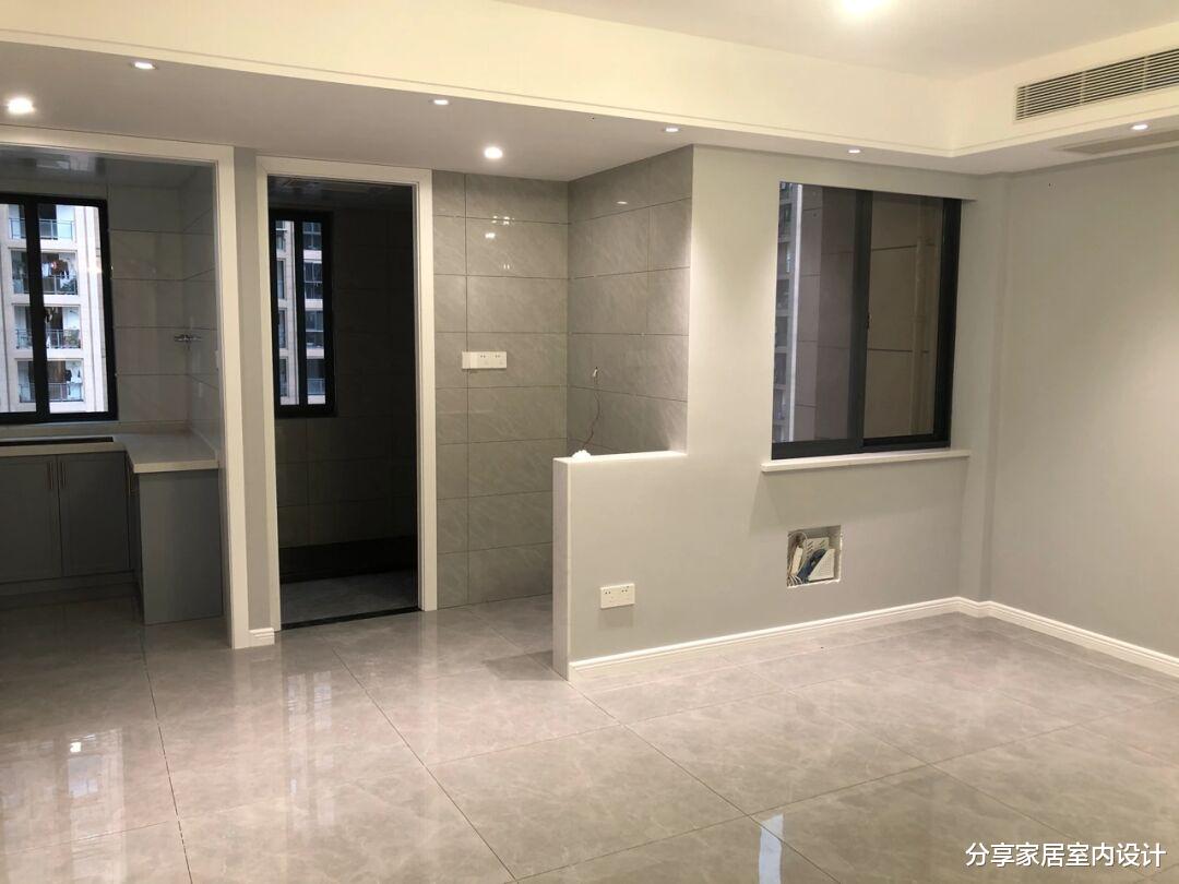 分享家居室内设计|请保洁阿姨将全屋扫干净，家具还没进场就很漂亮，太喜欢了！