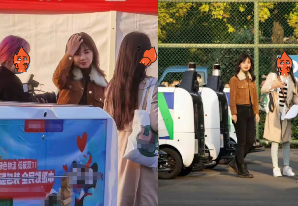 王冰冰|王冰冰现身校园被围观！手腕纤细双腿修长，与路人合照生图太惊艳