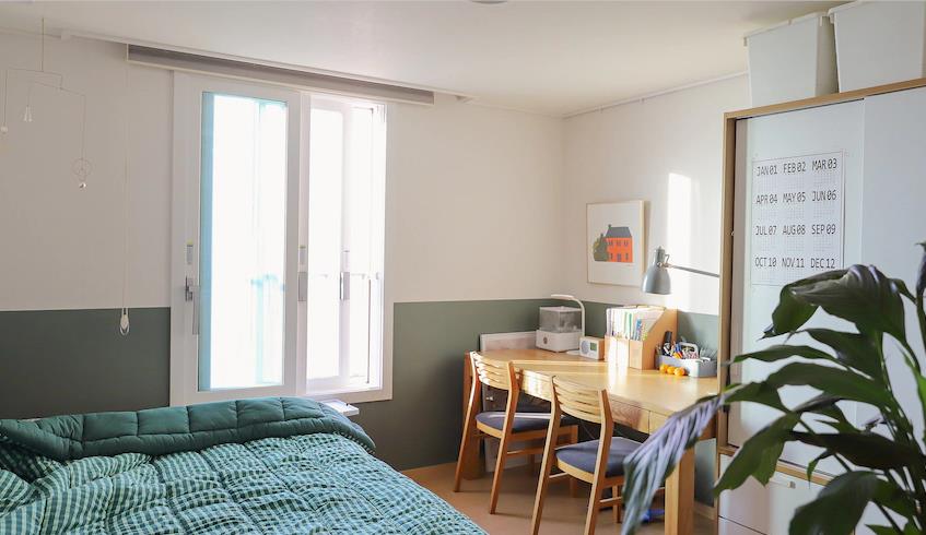 一眼相中这100㎡房,复古北欧风,客厅舍弃电视茶几,带孩子住刚好