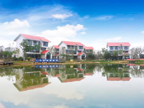 南阳院士小镇主体外装修工程全面完工