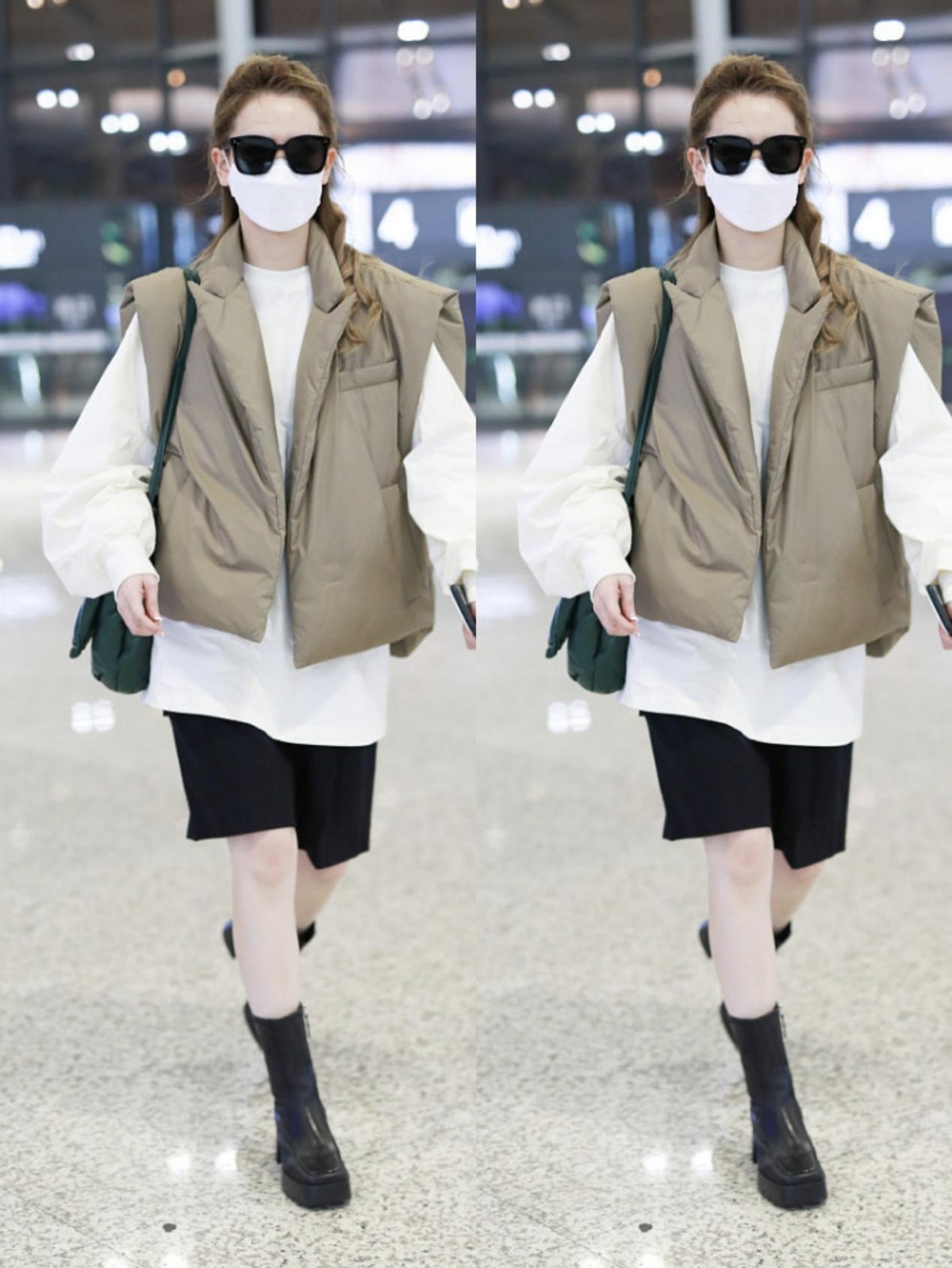 白小白的衣橱 戚薇和韩国老公跟走T台似的，俩人穿得都很“韩范儿”，太靓了