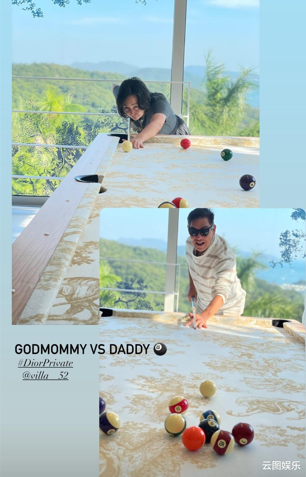 何超琼|何超琼与青梅竹马好友聚会，一起打台球很尽兴，59岁仍未婚无儿女