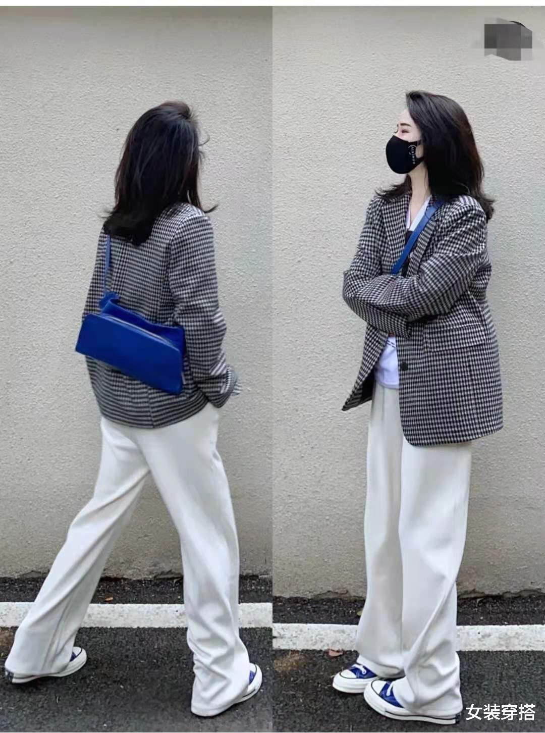 女装穿搭|米白色裤子搭配什么上衣好看