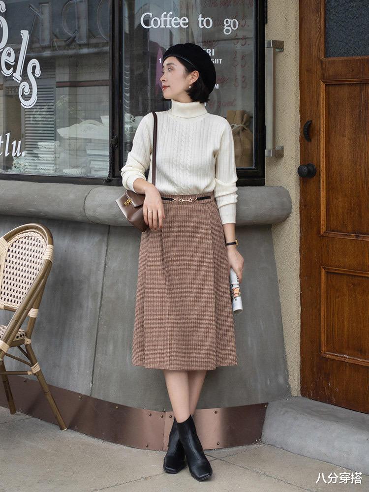 八分穿搭 秋冬季节穿“半身裙”,可以多试试这几款,时髦百搭又显气质
