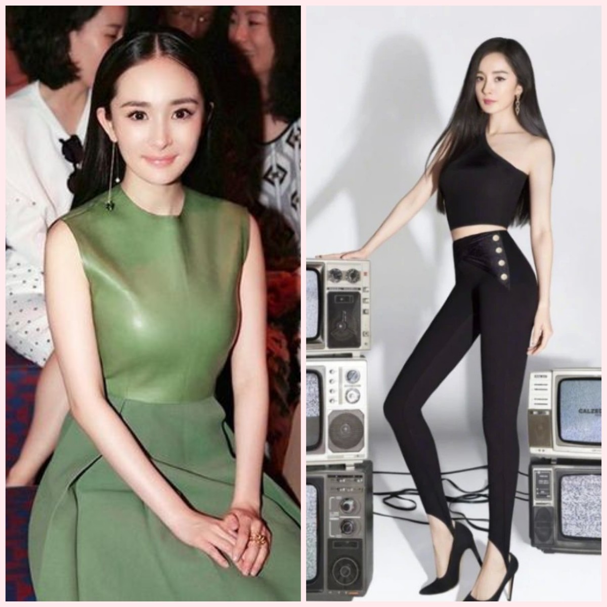 杨幂|35岁杨幂素颜走红毯上热搜，穿吊带裙清新淡雅，清纯中透着性感