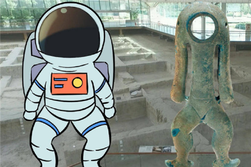 时光隧道真的存在?金沙遗址挖出一件“宇航服”,难道只是巧合?