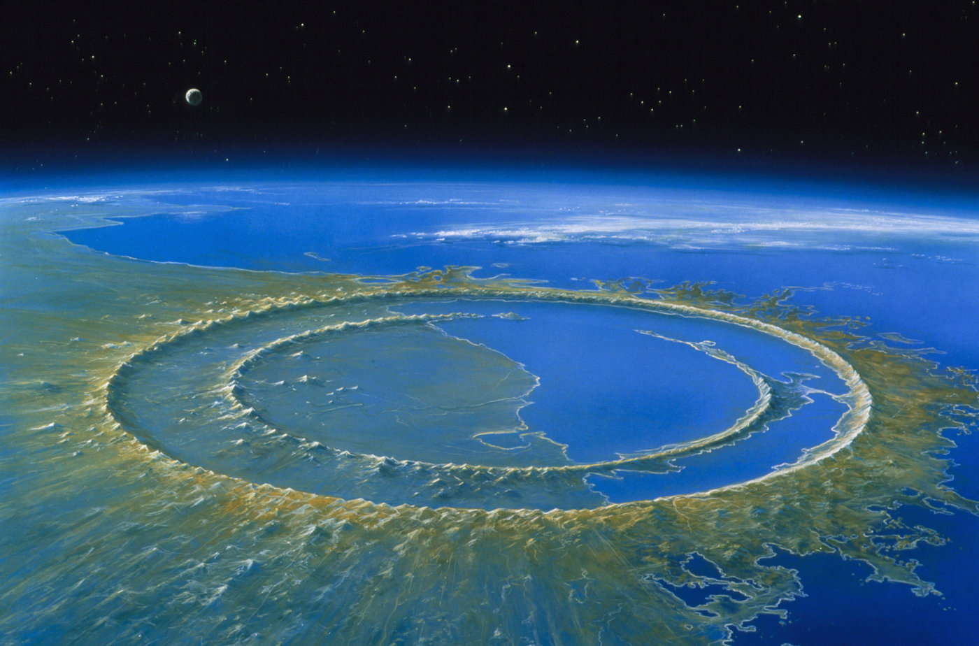 当灭绝恐龙的小行星撞击地球时,会发生什么呢?