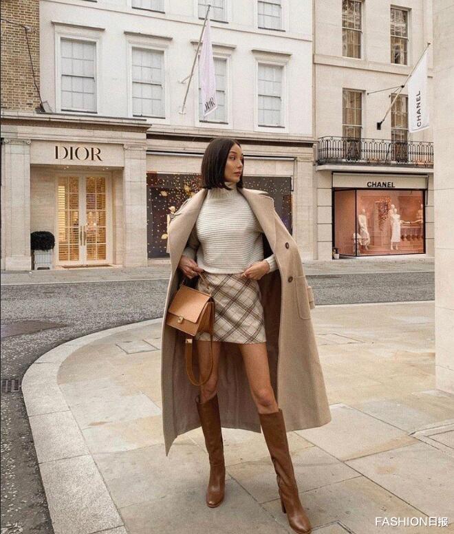 FASHION日报 秋冬季不能错过的棕色系穿搭 伦敦时尚博主Melis Ekrem. M搭配范本