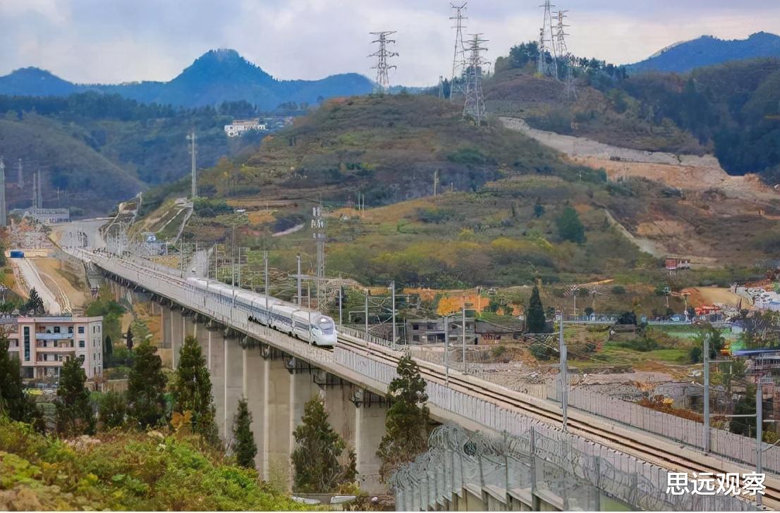成贵铁路|世界首条，中国高铁又传出一个好消息，横断山脉成了一马平川