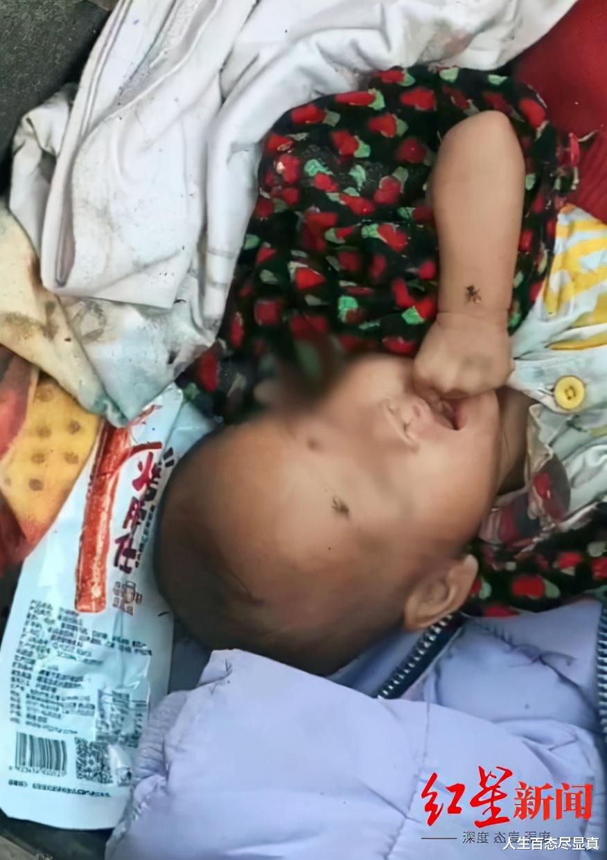 湖南4月大女婴与垃圾和流浪狗为伴,脸上爬满苍蝇,好消息来了