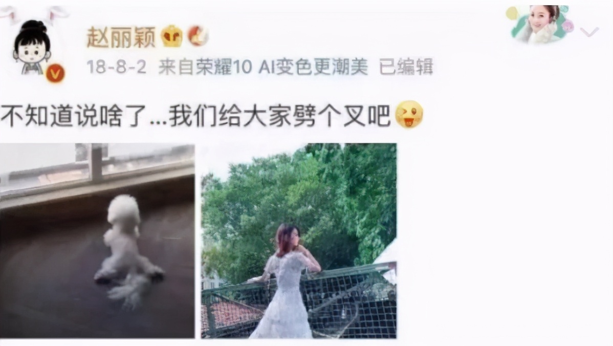 赵丽颖|官宣离婚后，冯绍峰用13个字祝福赵丽颖，赵丽颖没有回应