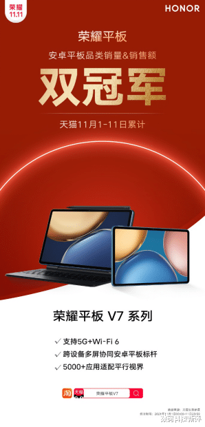 华为荣耀|四大品牌平板对比，告诉你为什么双11它的销量最好