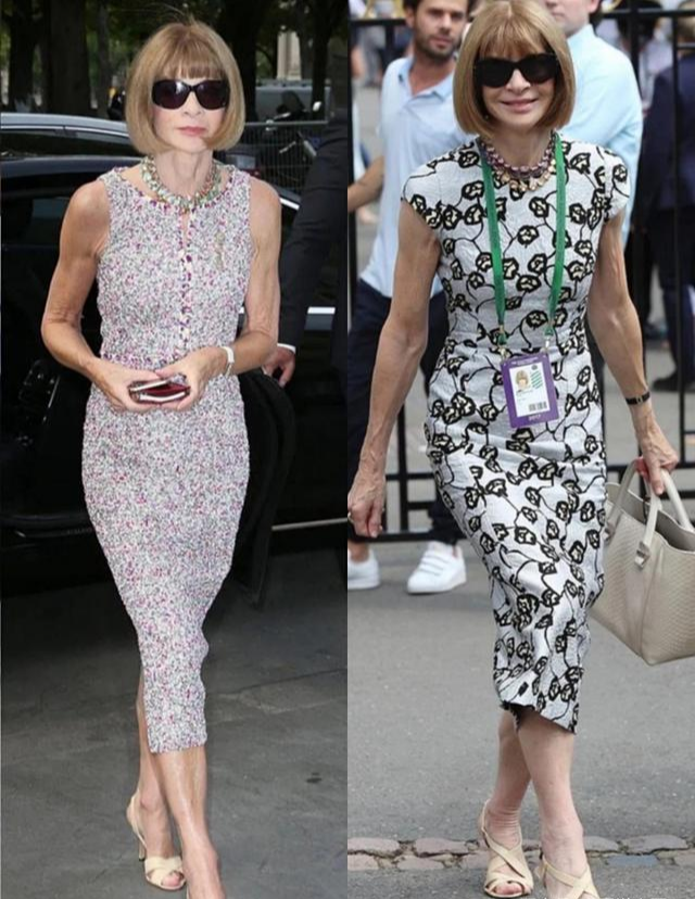 安娜·温图尔|“时尚女魔头”安娜·温图尔,衣着光鲜身材曼妙,72岁风采依旧