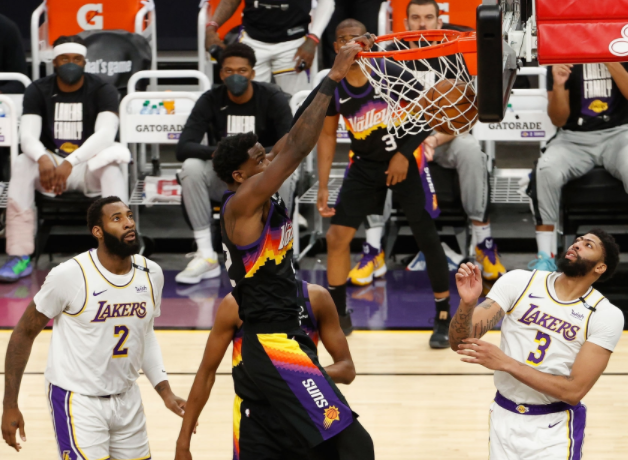 安东尼·戴维斯|55+23+8!太阳双巨头打爆湖人内外线,浓眉哥16中5遭完爆,老詹带不动