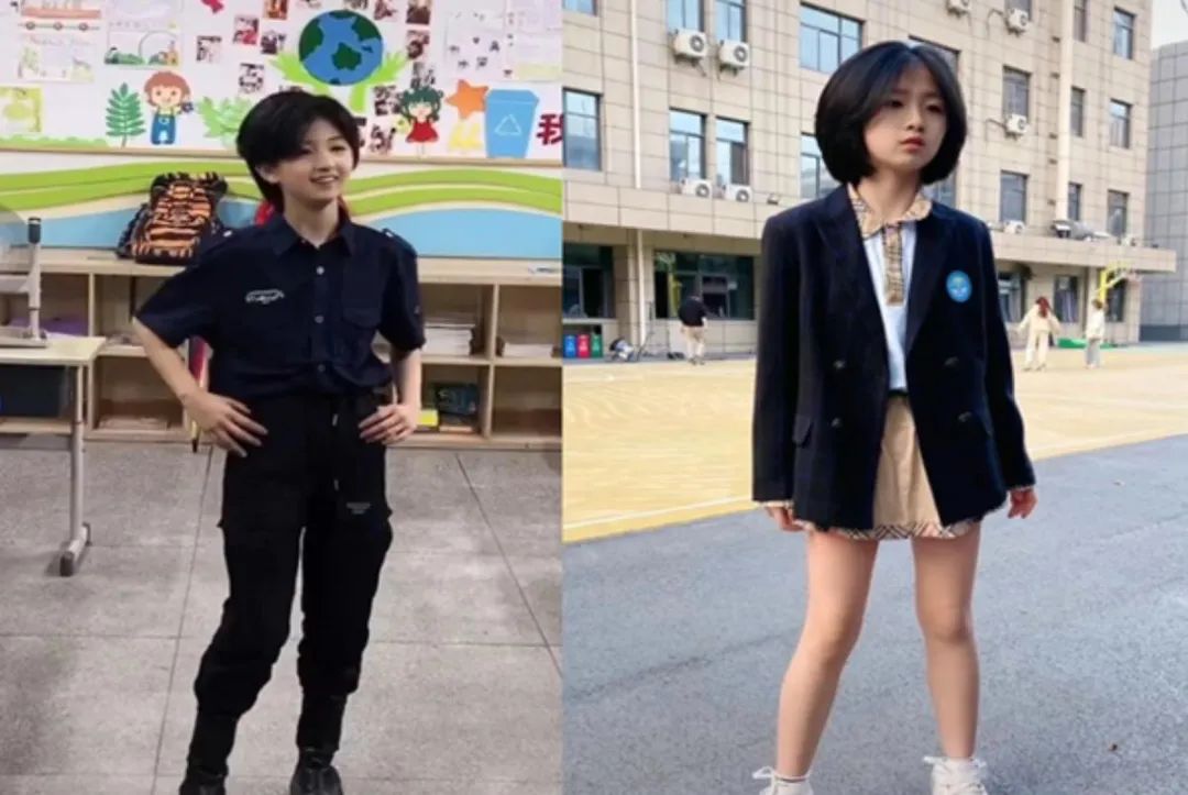 女孩|10岁女孩教室跳舞走红，一头短发帅到犯规，网友喊话原地出道