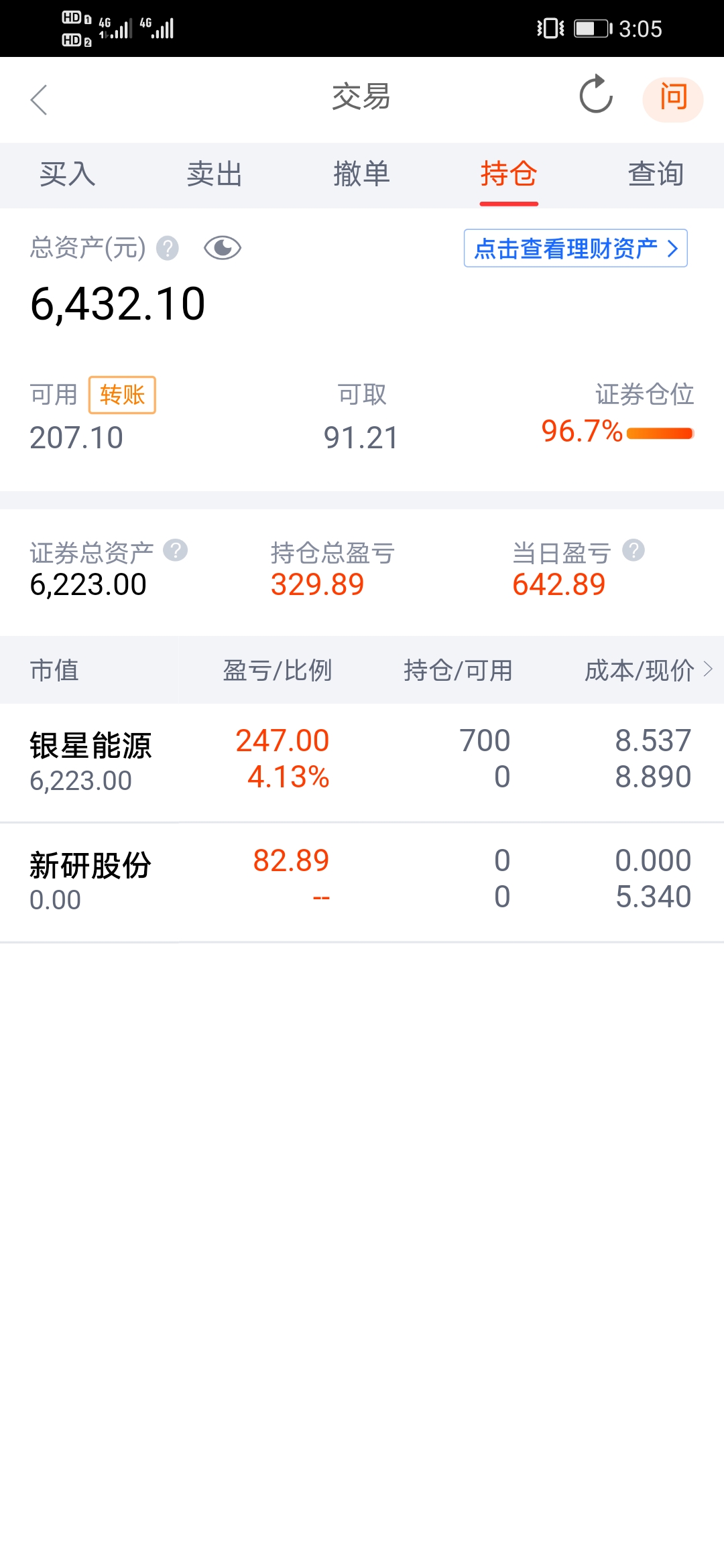 10月27号交易记录