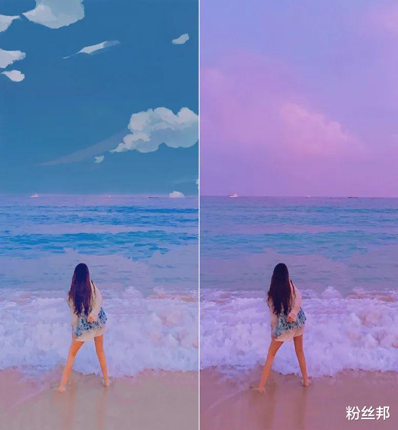 一条小团团|一条小团团在三亚游玩，被粉丝“抓拍”背影照，将其制作成屏保