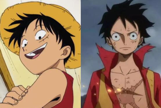 路飞|草帽海贼团成员过去与现在对比，乔巴可爱了不少，罗宾去了美白