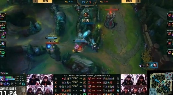 游戏主播|德杯淘汰赛：滔博豹女三路gank盘活局势，TES1-0RNG！