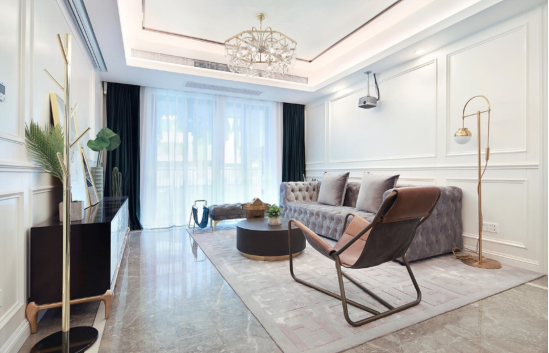 115㎡美式轻奢住宅，沉稳华丽大气，还有这么大的衣帽间