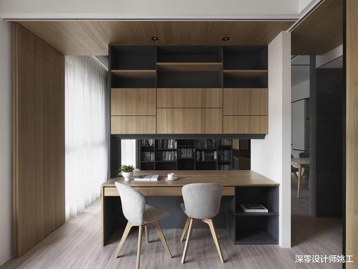 都是99㎡，他家为何如此优秀，电视墙正反2用，收纳翻倍多间书房